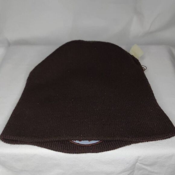 Adult Unisex Dark Matter Coffee Logo Embroidered Beanie Hat Brown - Picture 5 of 7